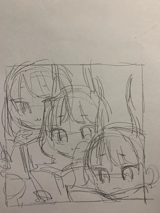 アイコン下描きと線画 