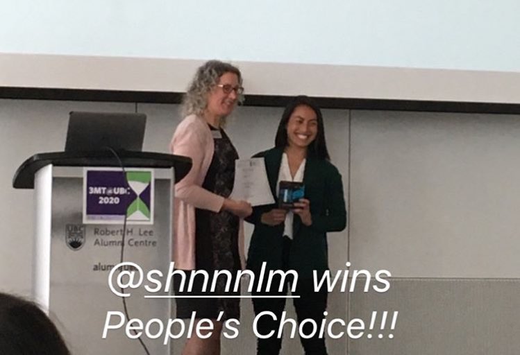ShannonLimMPT's tweet photo. Clearly summarizing your thesis in 3 engaging minutes is tough! So happy to have experienced this! #3MT @UBC https://t.co/TkiuUNsOyp