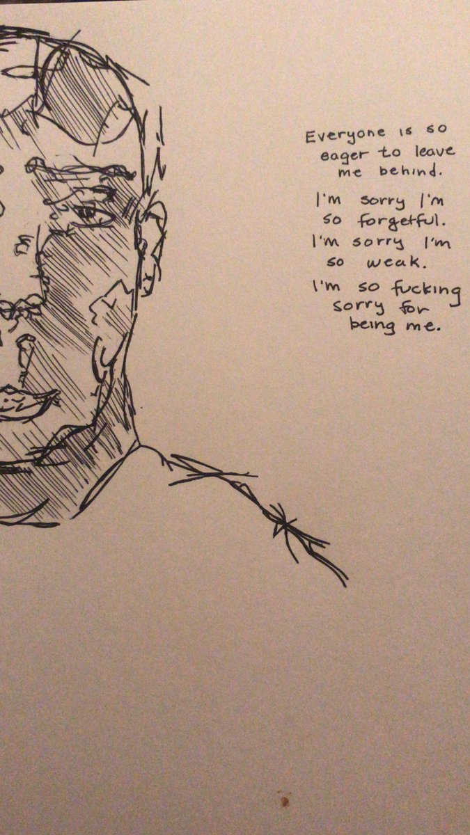 Drunk and sad and working on my art tonight I guess