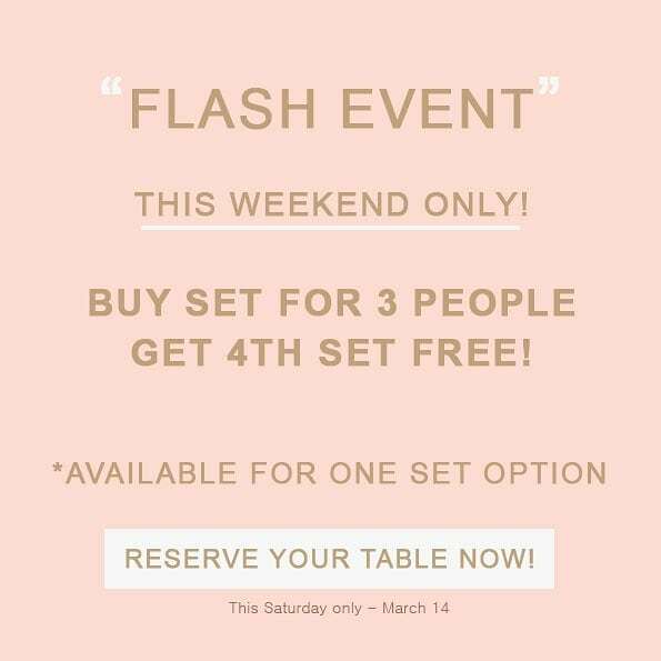 RoseAndBlanc's tweet photo. ✅ Flash Event!
🛑 ** This Saturday(March 14) Only **
Buy tea set for 3 people, Get 4th set free!
💕 Limited tables Left!
.
👉 Click to Reserve you Table now >> https://t.co/c8exLbeUKu
.
.
#teatime #relax #losangeles #hollywood #glendale #pasadenafoodie… https://t.co/kjnKkr9Ky3 https://t.co/v8EVw8sg3B