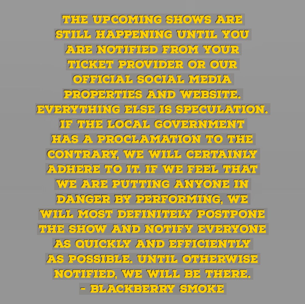 BLACKBERRY SMOKE (@blackberrysmoke) on Twitter photo 