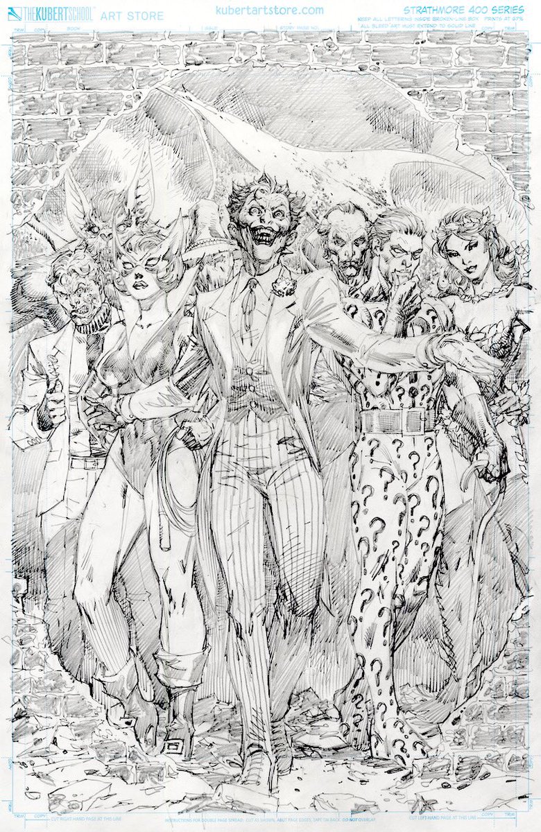 My Joker 80th anniversary celebration cover featuring my favorite era of Batman villains from the 1970s! What’s your favorite era? #dccomics #dcnation #pencils