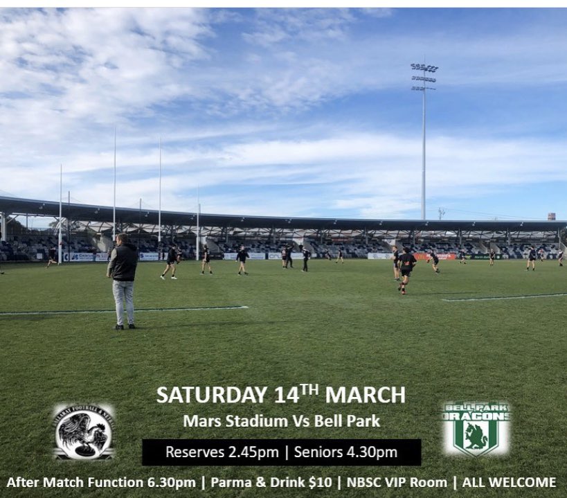 north_fnc's tweet photo. Northies we are back at 🏡. Join us tomorrow for our first practice match vs Bell Park Dragons🐉. After match function from 6.30pm... $10 Parma &amp;  Drink special, all Northies welcome for a social &amp; welcoming pre season catch up! #Season2020 #Northies20 https://t.co/lt8JUxrdDA