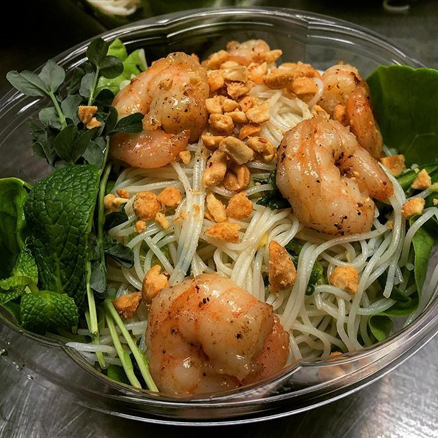 New salad development today Thai Shrimp Noodle Salad <a href="/cmhsrams/">Central Memorial High School - CBE</a> @cmhsleadership @pvacentral #studentlearning #culinaryarts #culinaryschool #culinarystudent #thaisalad #shrimpsalad ift.tt/2IKtej6
