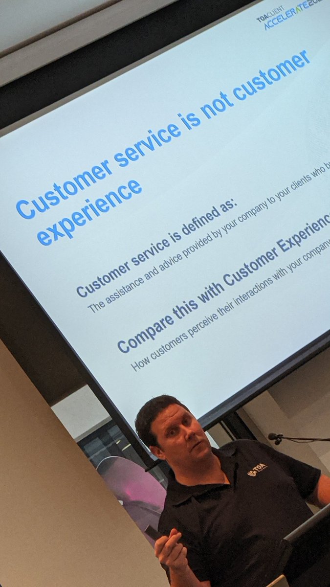 DavidBoyar's tweet photo. @nickqsinclair explaining why accountants are lucky "you can do a job 5 months late and the client still won't leave". #TOAroadshow @TOAGlobal https://t.co/QytLBS9mgP