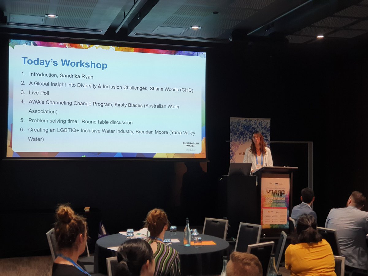 RobbieGoedecke's tweet photo. On day 2 of the National #YWP Conference we learnt about problem solving through design thinking principles, enabling cultural change through diversity and developing our #waterstory to #inspire a sustainable water future. @AustralianWater @IWAHQ @iwaywp @watercare_nz @Unitywater https://t.co/0fKob1PIQv