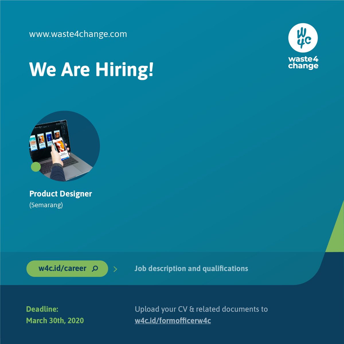 Open #LokerWaste4Change Full Time Position diperpanjang!

Yuk, jadi bagian dari <a href="/Waste4Change/">Waste4Change</a> &amp; berjuang bersama sebagai:⁣⁣⁣⁣⁣⁣⁣⁣⁣⁣⁣⁣

#infoloker #loker #lowongankerja #lokerw4c #lokerjakarta #lokerbekasi #lokersemarang #lokerindonesia #lokerterbaru #lokerjabodetabek