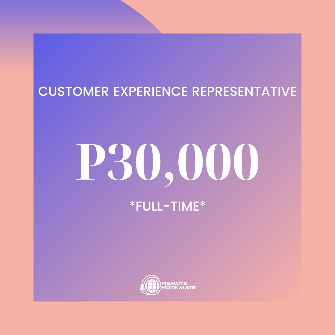 remoteworkmate1's tweet photo. WE ARE HIRING! APPLY NOW via https://t.co/HybTsNcPrR or https://t.co/Kwv9tsaqmF

#RemoteWorkmateCareers #VirtualAssistants #HomeBased #RemoteWorkmate #WeAreHiring #RemoteWorkmate #HomebasedJobsPH #OnlineJobsPH #OnlineJobs #VA #Careers #DavaoHiring #CebuHiring #ManilaHiring https://t.co/jgM7EKxz28