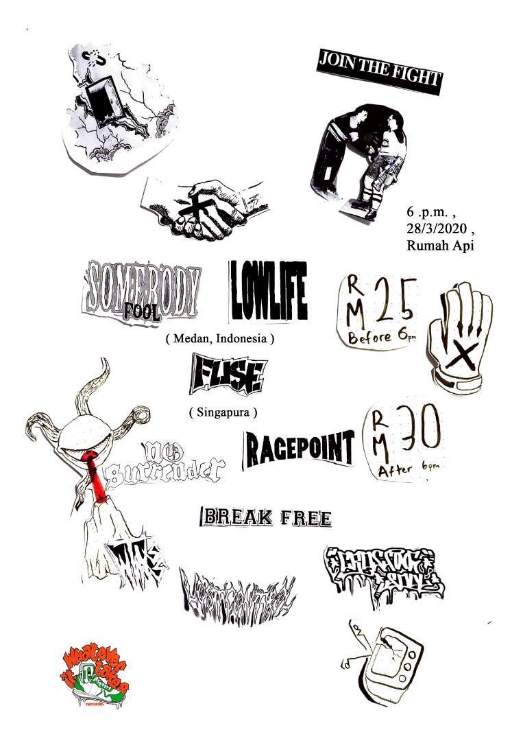 somebodyfoolhc's tweet photo. The end of this month with Lowlife see you Malaysian friends, mission mosh at Malaysia!

27/03/20 Johor Bahru, Embrace Hall
28/03/20 Kuala Lumpur, Rumah Api
29/03/20 Penang, House of Jam Sesh

Cast No Shadow Tour
#061hardcore #setiabudistraightedge https://t.co/TgmAwV8PYB