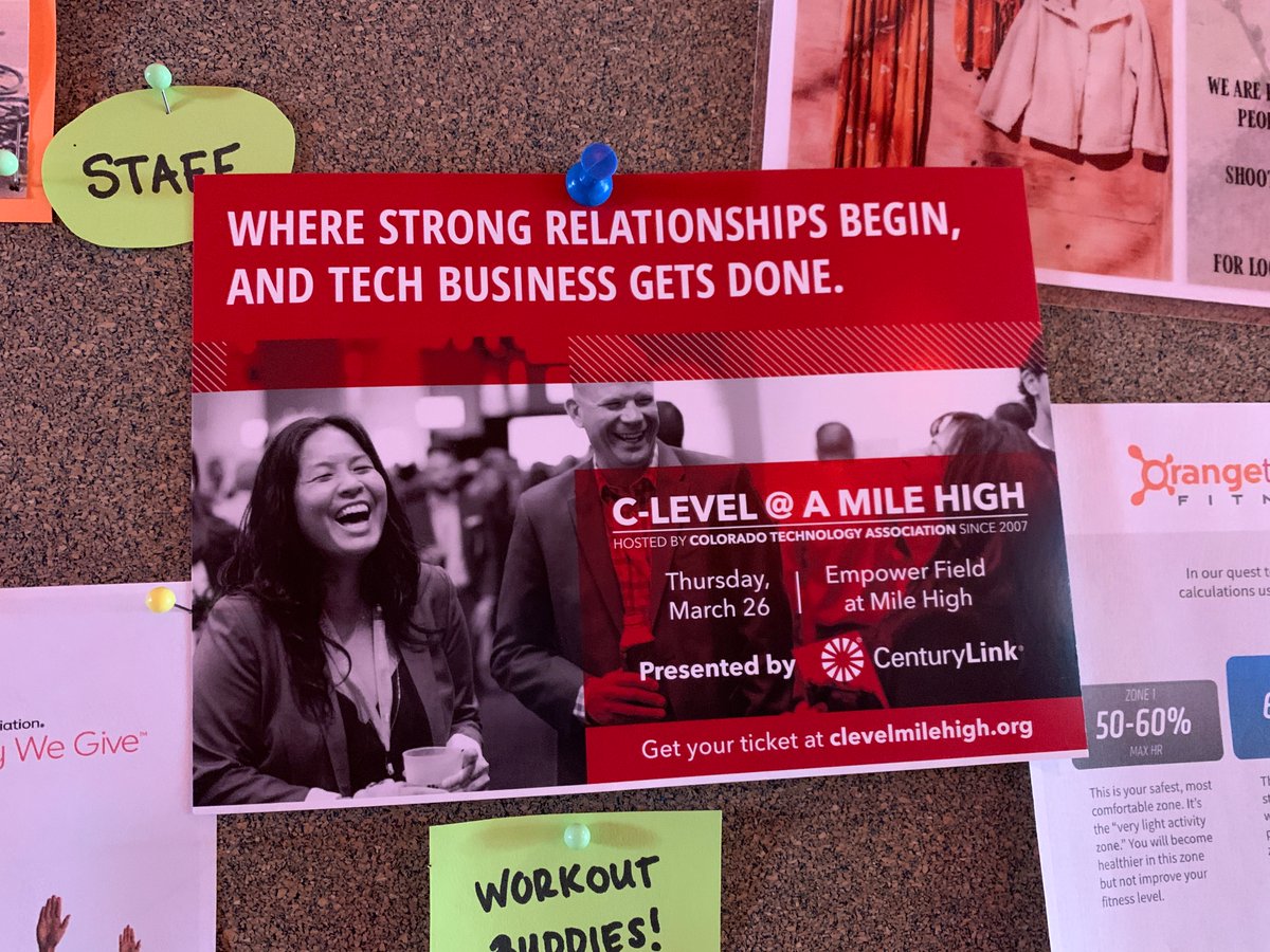 davidvanderjagt's tweet image. Date changed for #clevel2020 if you found this poster at Orange Theory in Littleton. The new date for the conference is July 30, 2020, still at Empower Field