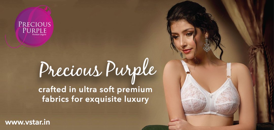 V Star on X: Own and flaunt your curves with luxury bras from V Star  Precious Purple Collection  / X