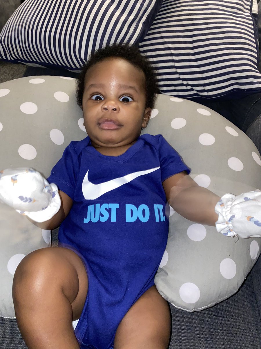 chimeetshally's tweet photo. This is my cute as a button baby Micheal and itโll be nice to share this cuteness with the world but with some baby Nikeโs on him as his first modeling contract donโt you think??? Retweet till @Nike see this #Kaybaba# #Nike #NikeFootball #Nike https://t.co/SI99BDdyd6