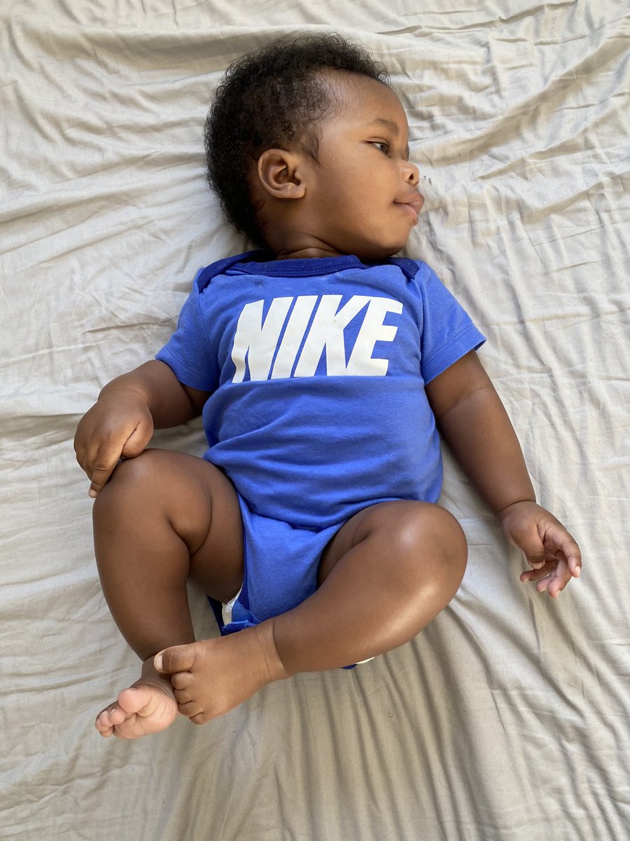 chimeetshally's tweet photo. This is my cute as a button baby Micheal and itโll be nice to share this cuteness with the world but with some baby Nikeโs on him as his first modeling contract donโt you think??? Retweet till @Nike see this #Kaybaba# #Nike #NikeFootball #Nike https://t.co/SI99BDdyd6