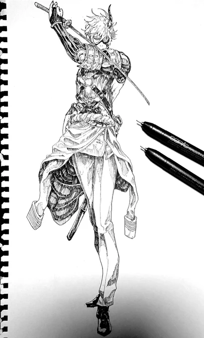 元線画 