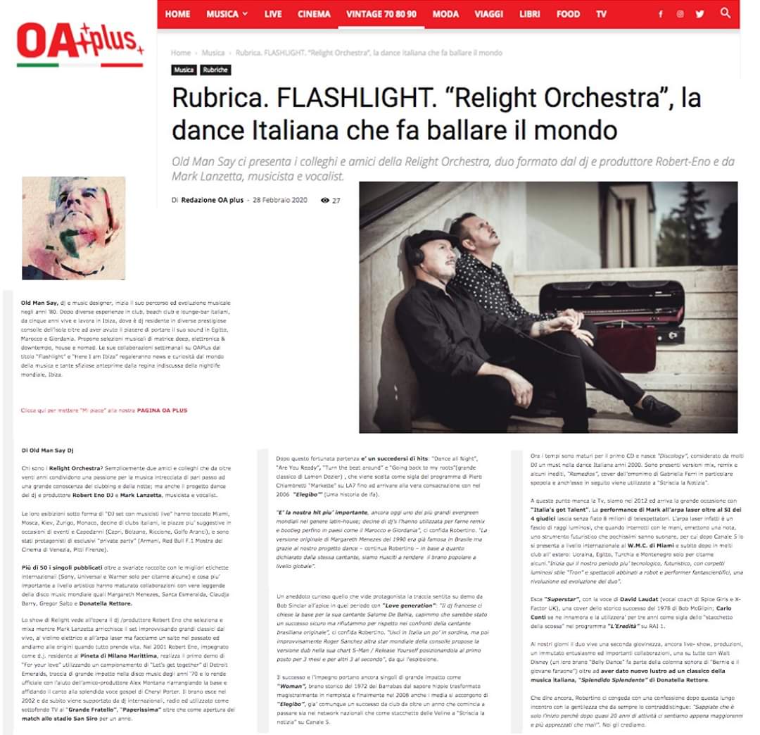 OA plus report about our music history since 2001... Special thanks to Lorenzo Minardi aka OldManSay