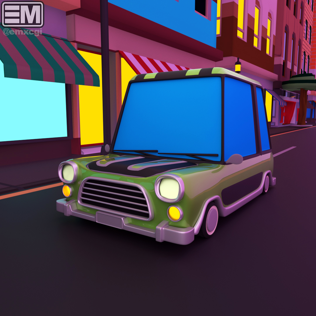 emxcgi's tweet image. &quot;My Mini&quot;, Featured in &quot;Package Squad: One Lane&quot; an android game by Scripta Entertainment. Initially design it in low poly and later decided to give it more detail because Why Not!

#emxcgi #scriptaentmt #3d #rendering #conceptart
#mini #inspired #green #design #maya #autodesk
