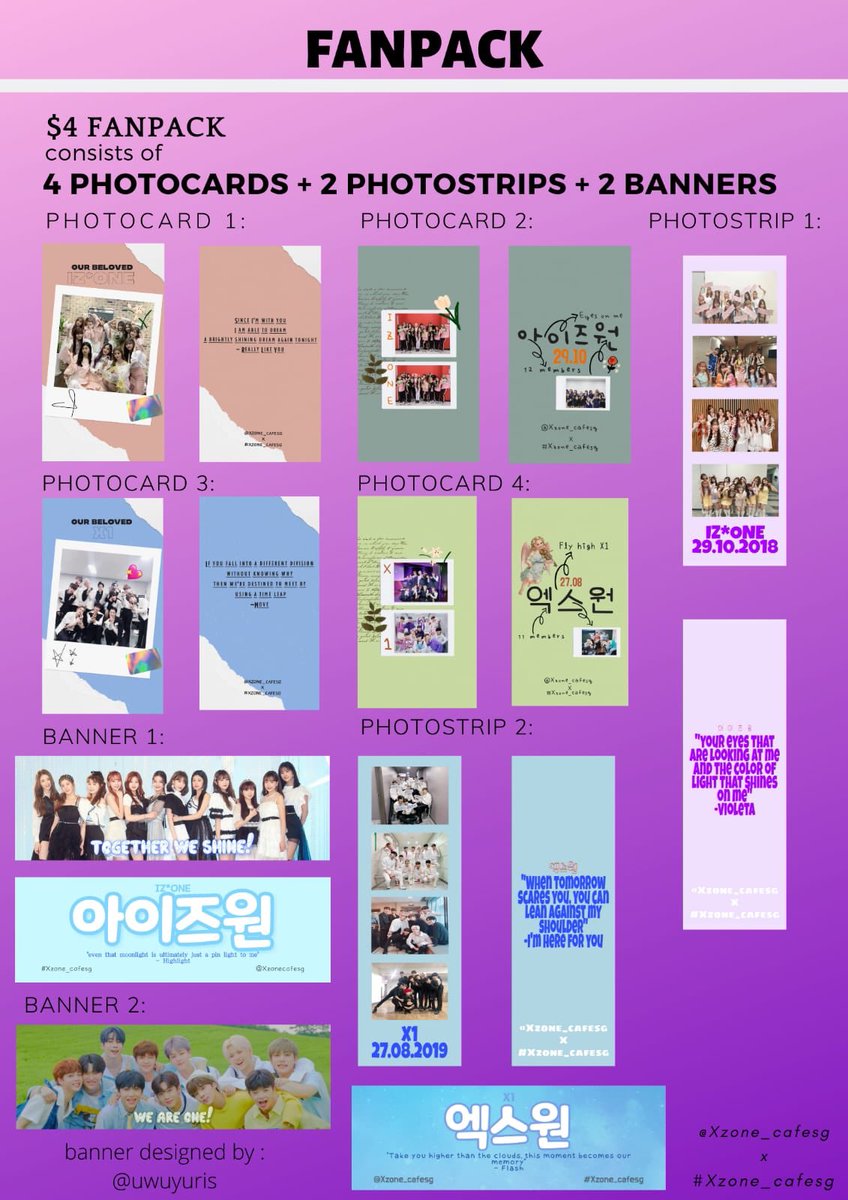 Xzone_cafesg's tweet photo. Follow us one Instagram and Twitter for more info on the upcoming event for x1 and izone!! https://t.co/Up0feObcox