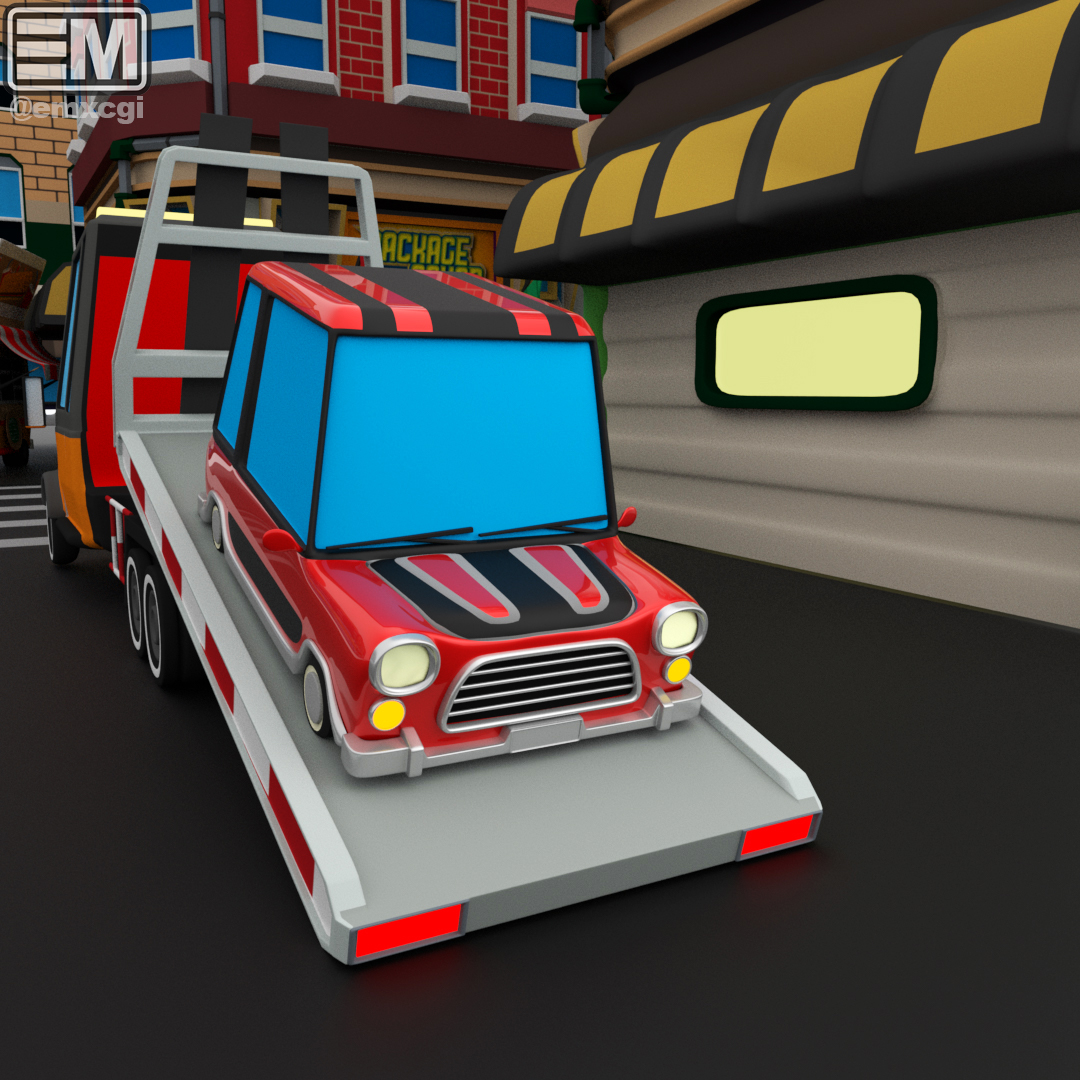 emxcgi's tweet image. &quot;My Mini&quot; in red. 

#emxcgi #scriptaentmt #3d #rendering #conceptart
#mini #inspired #green #design #maya #autodesk #art  #behance #IndieArtists #red #set #scene #cgi