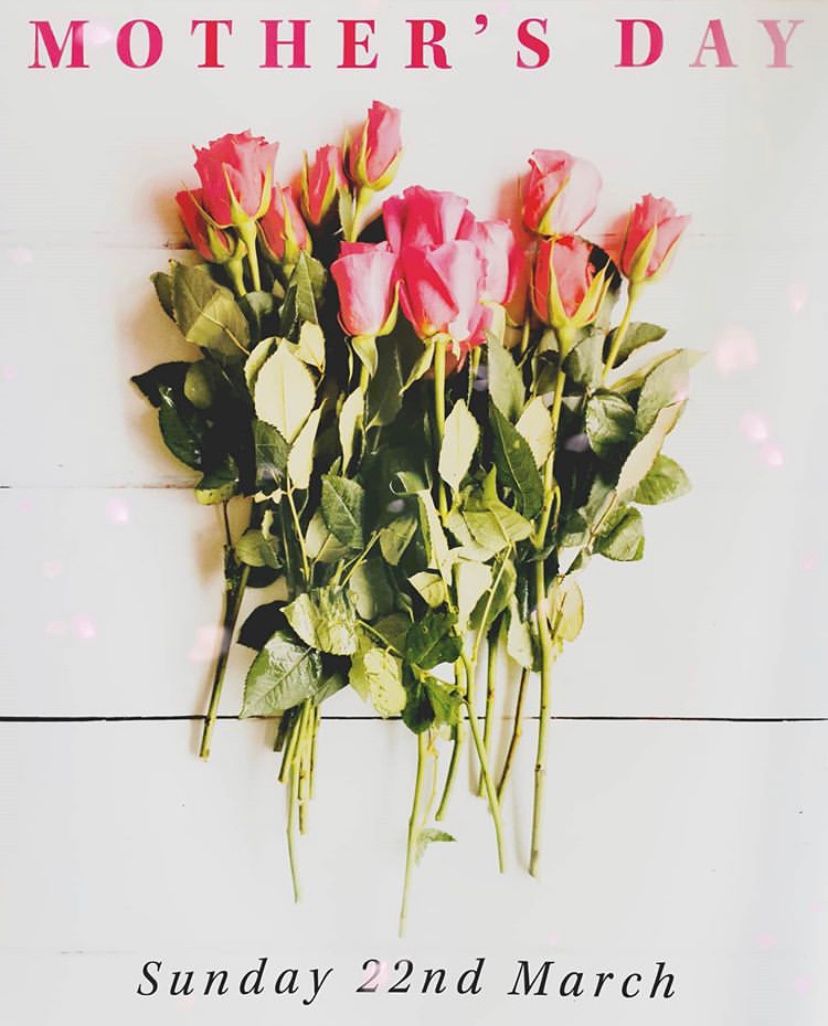 3 weeks to go

Have you booked your table for Mother’s Day on Sunday 22nd March?

We’re serving our Sunday menu: Two courses for £20 or Three courses for £25

Bookings on 01565 622900 or click the link in our bio for our website