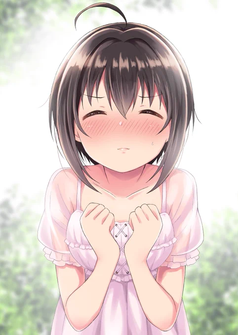 キス待ちの美穂 