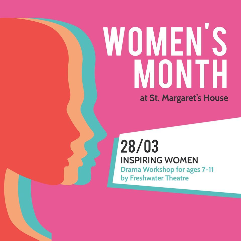 It's March, which means it's the start of <a href="/StMargaretsLDN/">St. Margaret's House</a>'s Women's Month programme 🎉🎉

From a comedy night here with Big Mouth for female &amp; non-binary comedians, to a visioning workshop at our sister project the Create Place, there's lots happening: stmargaretshouse.org.uk/whats-on