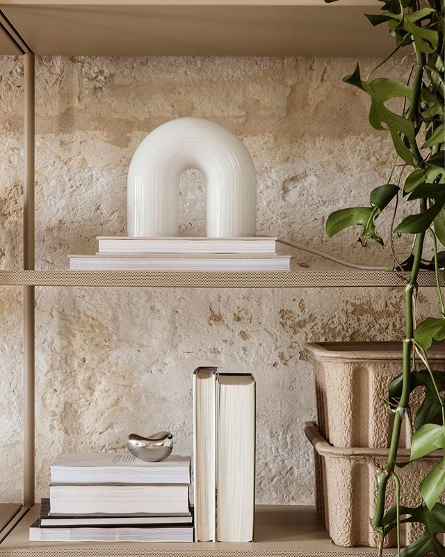 KinHomeUK's tweet photo. We’re very excited to be receiving the @fermliving Vuelta lamp next month. It’s a sculptural light with a bold arch. Some may say reminiscent of ancient columns - others may see it as a rainbow. Made from opal glass it emits a soft diffused light and com… https://t.co/bax21oSdzL https://t.co/fr2TJ03fhU