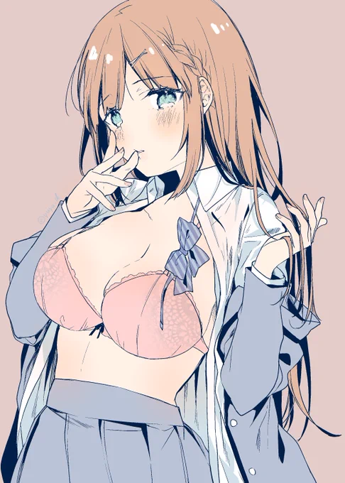 無意識に唇に触れている仕草が好き 