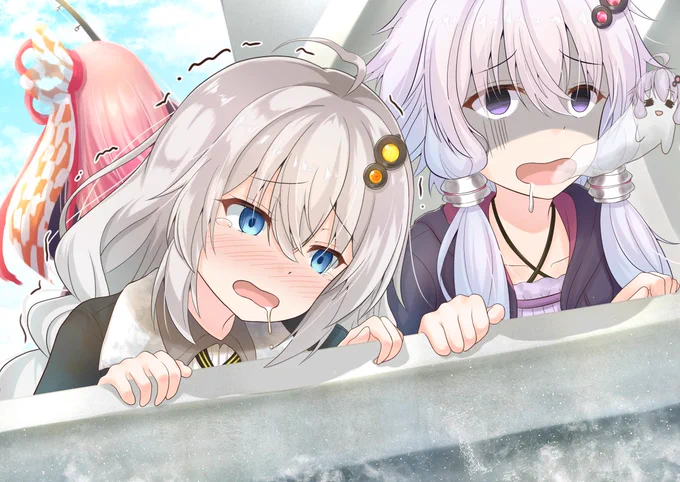 フィッシング行くと船酔いして海に撒き餌してるイメージがなぜかあるゆかりさんとあかりちゃん 