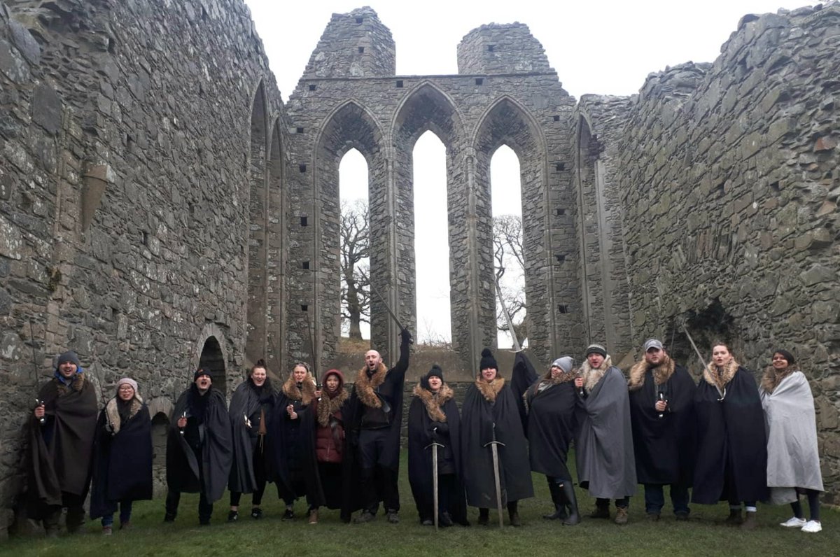 Andrew's Winterfell Tour February 29th. #GameofThrones #filmlocations #Trekking #Tour #daytour #belfast #DiscoverNI #NorthernIreland #theRealWesteros #GoTTerritory #HouseStark #Winterfell #thelongday #stormjorge #wildnwindy #cloakweather #seraberdallstrongbeard