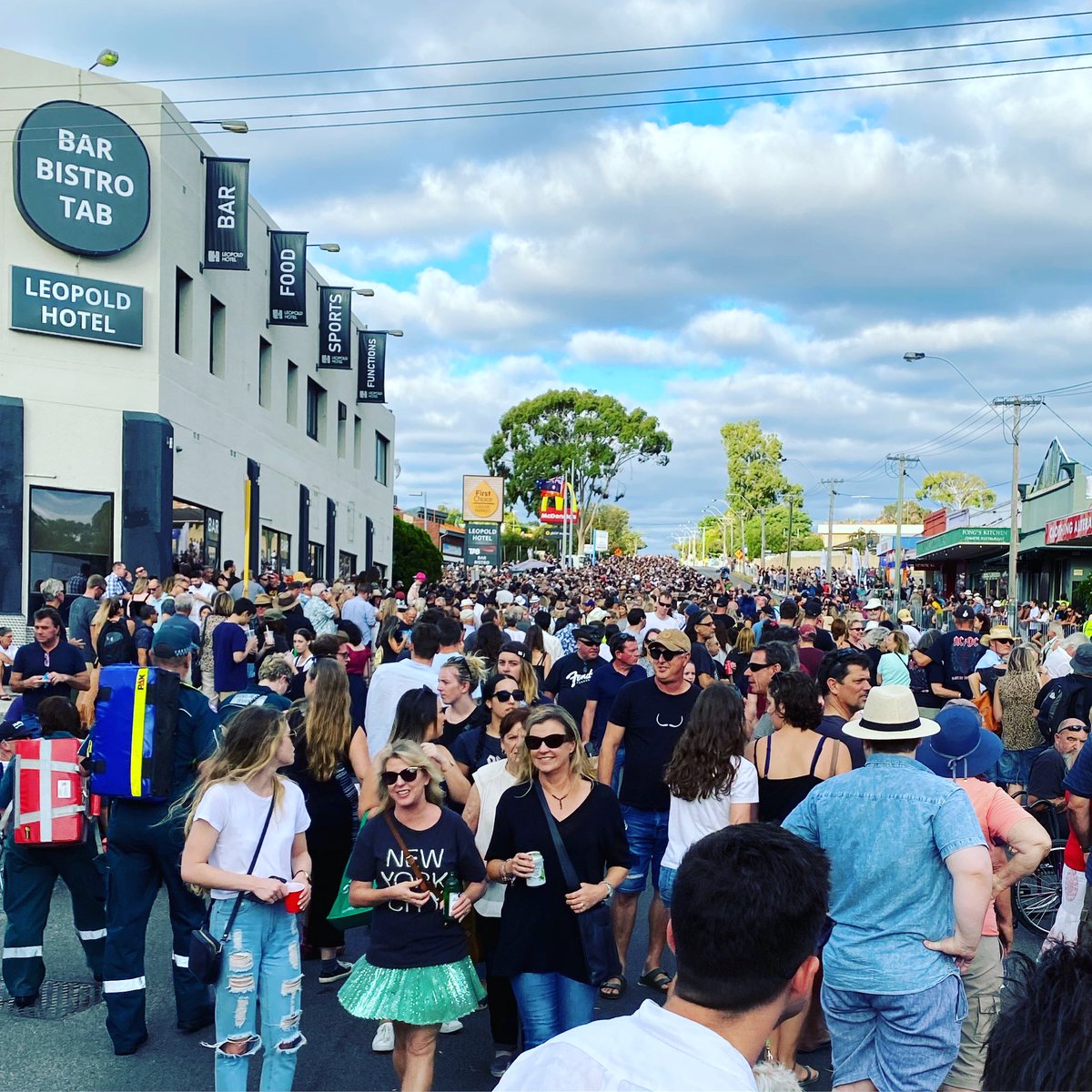 GregSleigh's tweet photo. Congratulations #perthfestival - a once in a lifetime journey on the #highwaytohell. Amazing atmosphere at the Leopold and the bands are an hour away! #accadacca #ripbon https://t.co/PqpEBNa3Fw