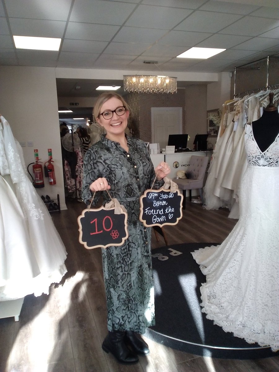 Beth said yes to the dress Saturday 29th February at Pritchard and Moore!!!!!