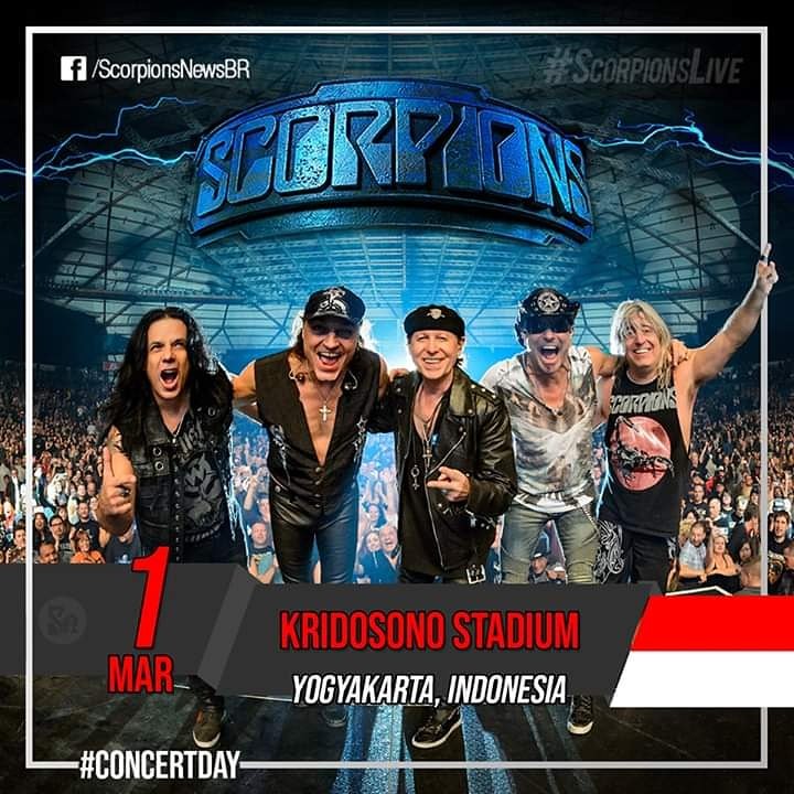#ConcertDay
Yogyakarta, Indonesia 🇮🇩 (Kridosono Stadium)
#ScorpionsLive #ScorpionsNews <a href="/scorpions/">Scorpions</a> 

- Next Stop: Mar. 05th - Singapore, Singapore 🇸🇬 -