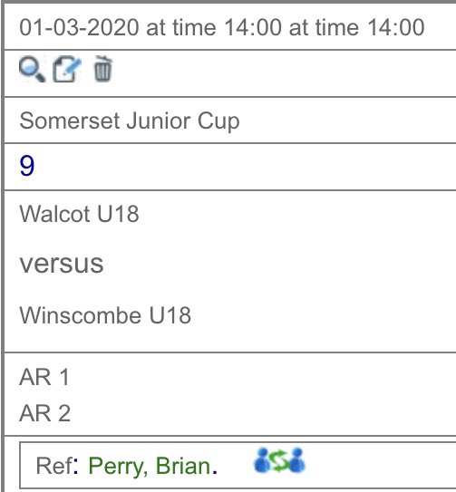 SomerRugbyRefs's tweet photo. Today’s #SRRS appointments

@walcotrugby U18 V @WinscombeRugby U18 
B.Perry

@BathRugbyLadies V @HarrogateLRUFC 
@ @TrowbridgeRugby 
D.Mealing

@WinscombeRugby girls U18 V @Kingsbridge_RFC girls U18
@ @Upthenestrfc
@paulbox13 

#CrouchBindGrow #SundayRugby #VenueChanges https://t.co/TEPBsb3Sd8