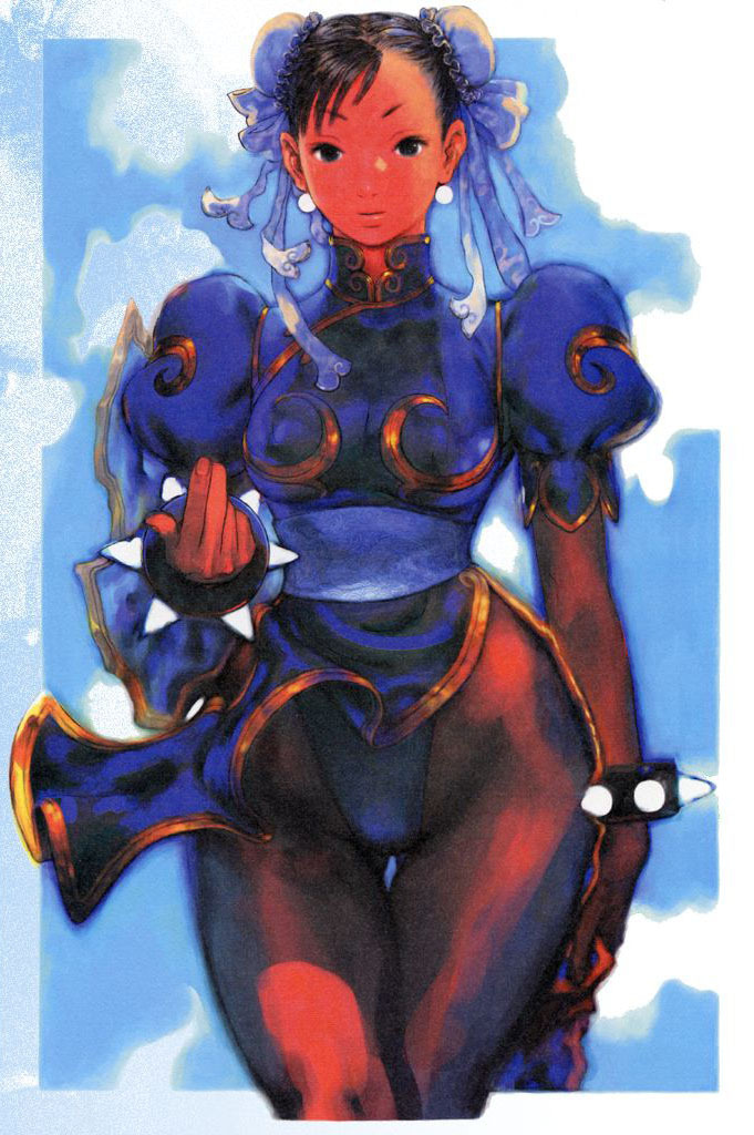 春麗(チュン・リー) 「昔描いた版画用春麗さん 」|あきまんPLAMAX「GODZ ORDER」神翼騎士団のイラスト