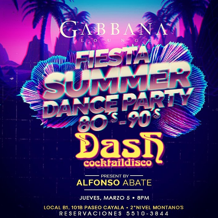AllegrettoGt's tweet photo. 📀🌐#DASH #SUMMER DANCE PARTY📀 80S 90S
📀🌐Se viene la gran #Fiesta #SUMMER DANCE 80S 90S 👨🏻‍🎤  este jueves 05 de Marzo a partir de las 19 horas, con nuestro Host @SoyAlfonsoAbate @AllegrettoGt celebremos juntos 🍻 esta magnifica fiesta para recordá buenos momentos !!🌐📀
🍺🥃🍸 https://t.co/7mldVxgj8L