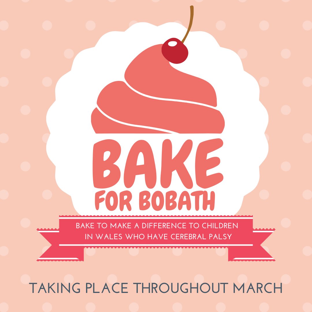 CP_Cymru's tweet photo. Bake for Bobath is back! 😋🧁

Throughout the month of March, we will be holding our annual Bake for Bobath campaign.

To get involved this March, download your FREE Bake for Bobath pack here 👉https://t.co/EHEMjqMsWw https://t.co/GxzX1Uhe0T