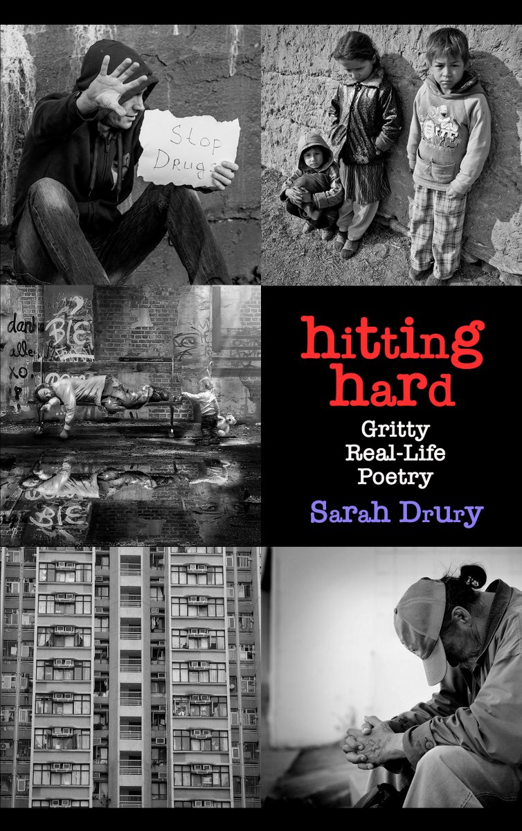 SarahDruryPoet's tweet photo. My latest book #hittinghard is available on #Amazon. Full of #workingclasspoetry it is gritty and real. Buy it here: https://t.co/1M8AlZdWzQ
#northernpoetry #reallifepoetry #scunthorpepoet #scunthorpe #Northerngirl #Lincolnshirepoet #spokenwordpoetry https://t.co/7MvX3iEFEB