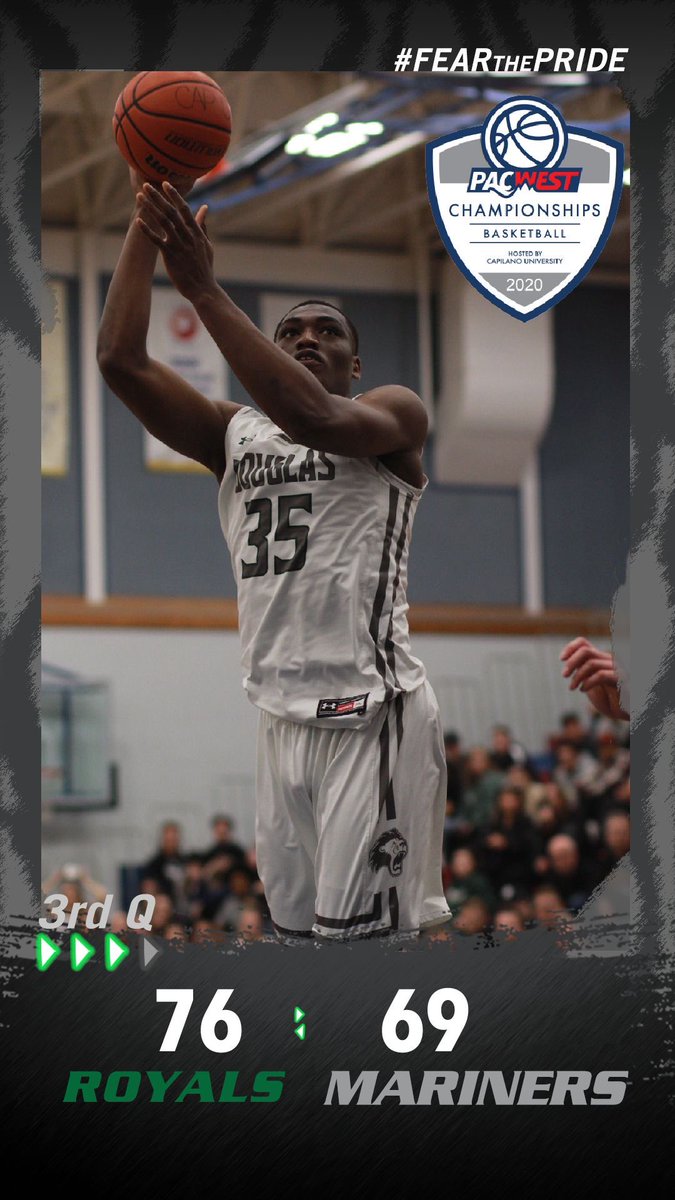 RoyalsAthletics's tweet photo. #PACWESTbb2020 Royals open up a lead in the 3rd frame against the @VIUMariners 76-69 https://t.co/D4p8PajbTU