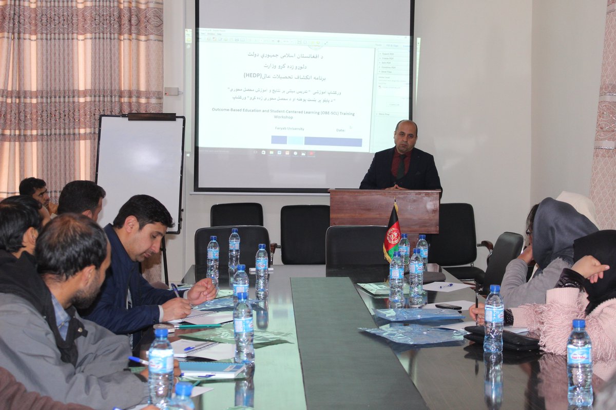 HEDP_Official's tweet photo. Some clicks from OBE-SCL training at Faryab University.
#HEDP #HigherEducation #OBESCL #MoHE #FaryabUniversity https://t.co/qf3faCck5p