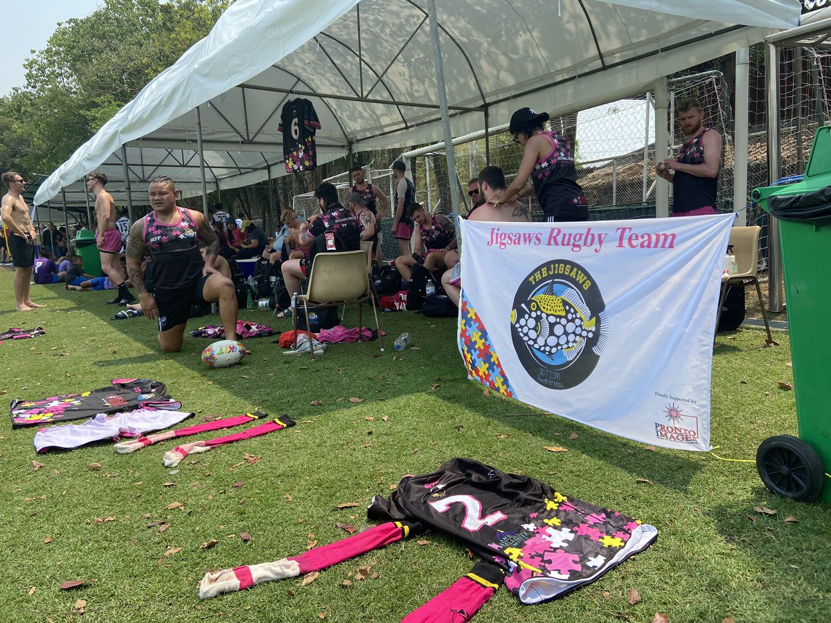 The JIGSAWS (@jigsawsrugby) on Twitter photo Straight back into game day routine here in Bangkok, and it’s hotter than yesterday!! The opens Team are up first today with a quarter final at approx 0630 UK time. ☀️ 🇹🇭 #AutismAwareness #JigsawsRugby <a href="/prontoimages/">ProntoImages.com</a> Straight back into game day routine here in Bangkok, and it’s hotter than yesterday!! The opens Team are up first today with a quarter final at approx 0630 UK time. ☀️ 🇹🇭 #AutismAwareness #JigsawsRugby <a href="/prontoimages/">ProntoImages.com</a>