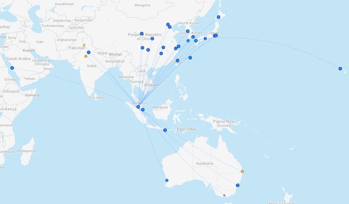 マレーシアサロンでも話題になっていた「AirAsia乗り放題パス」、買いました!RM499(約12800円)って安い!
一年間、飛行機乗り放題!(空港税などは別途かかるので0円にはならない)
マレーシアから日本はもちろん、韓国、中国、インド、オーストラリアなども含まれる!凄すぎるでしょこれ 