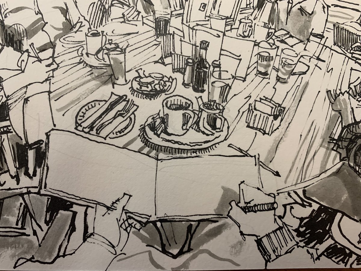 Urban Sketchers Denver meet up today at Vine Street Pub. 