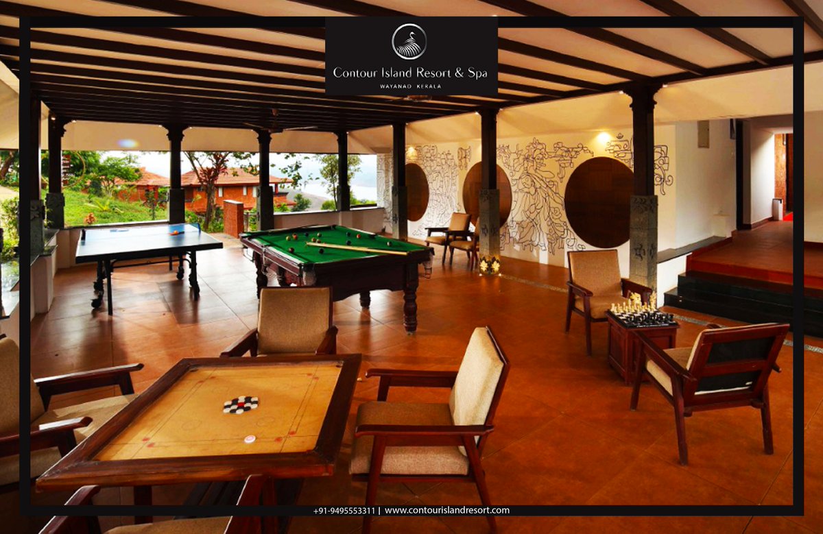 contourisland's tweet photo. Turn your lazy afternoon into fun with a classic game of #carroms or #chess with us. Some other activities include table tennis &amp; pool table. DM us or call us at 9495553311 to book your #ContourIslandGetaway today!

#resort #vacation #travel #kerala #india #wayanad #sundaymood https://t.co/iMCj7GdYuE