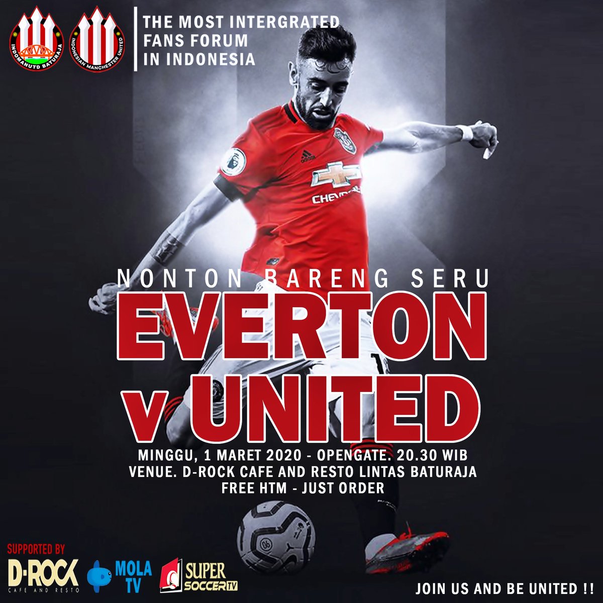 Nonton bareng yukk sama kita <a href="/indomanutd/">Indonesian Manchester United</a> Baturaja

Join us, Be UNITED

#UnitedDay
#ManchesterUnited 
#indomanutd