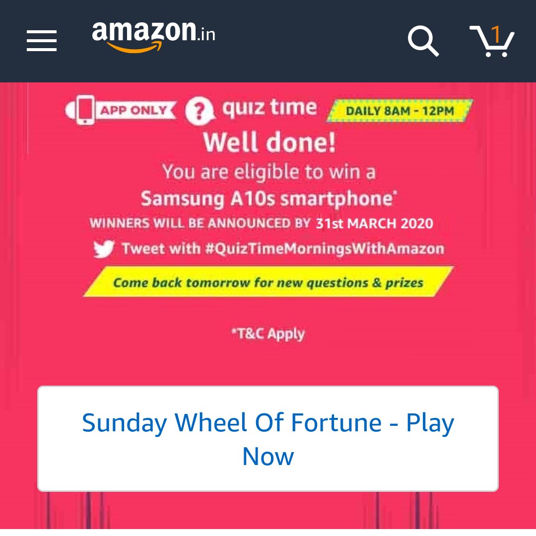 PreetiAp's tweet photo. #QUIZTIMEMORNINGS WITH AMAZON https://t.co/O6HWmryVnk