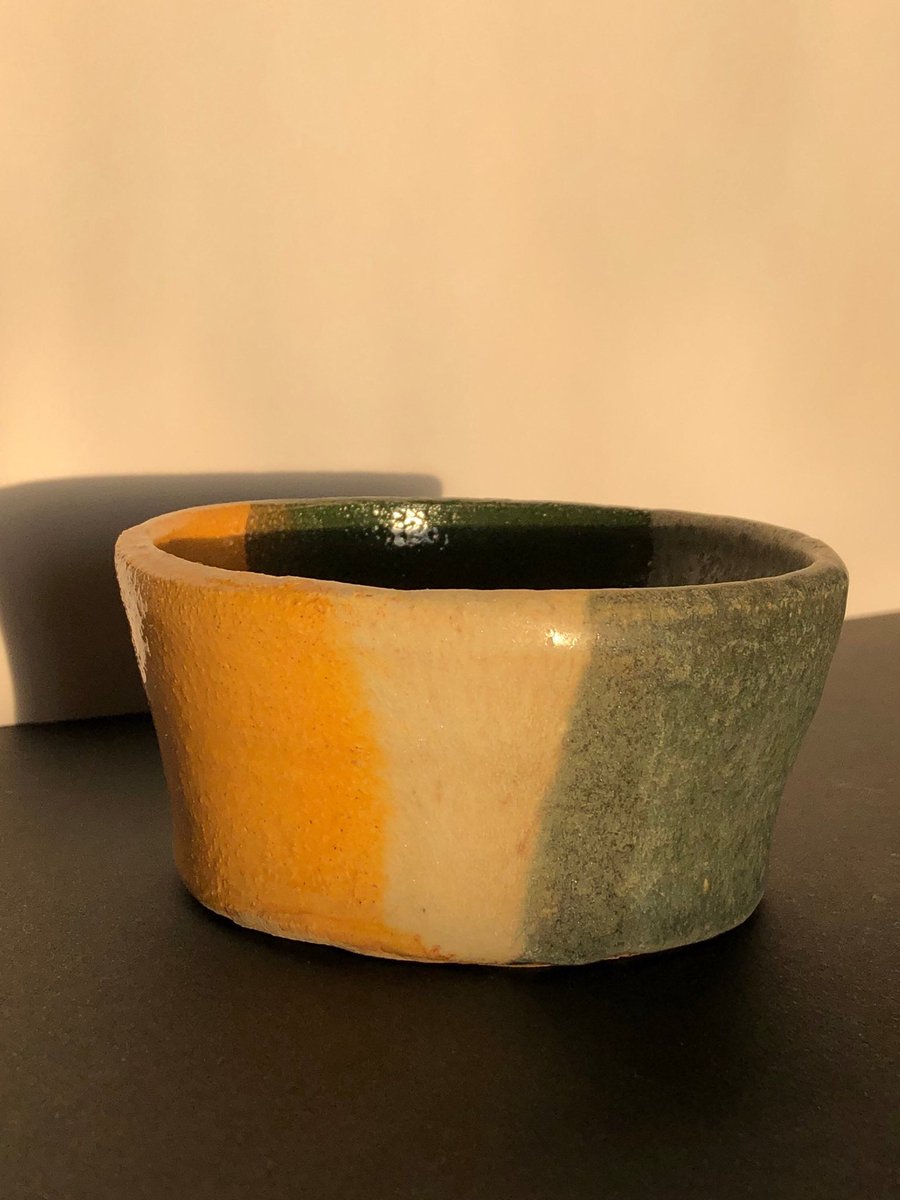 PeacefulMeKT's tweet image. Excited to share this item from my #etsy shop: Mustard Yellow &amp;amp; Green Ceramic Dish #handmadeceramics #keydish etsy.me/3cka5Cm