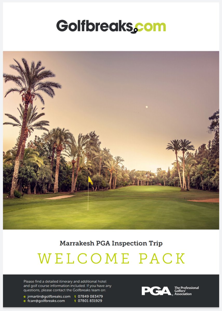 Last trip of the winter.....

Over to Marrakech to 5 days with <a href="/Golfbreaks_Pro/">Golfbreaks Pro Travel Club</a> to investigate how it all is in Morocco

Trip coming in November this year I'm thinking......

Fancy joining me there......

#wintertravel