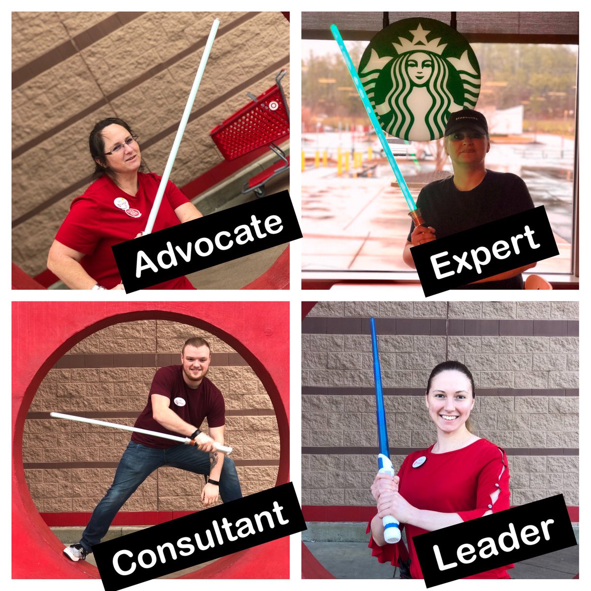 Huge shoutout to the new Jedi order at T-2276 for the month of February. Emily, Sabrina, Cole and Hannah do a great job in their respective business units and use The Force to take care of our guest and their Jedi skills to make those around them better. You guys rock! 🎯