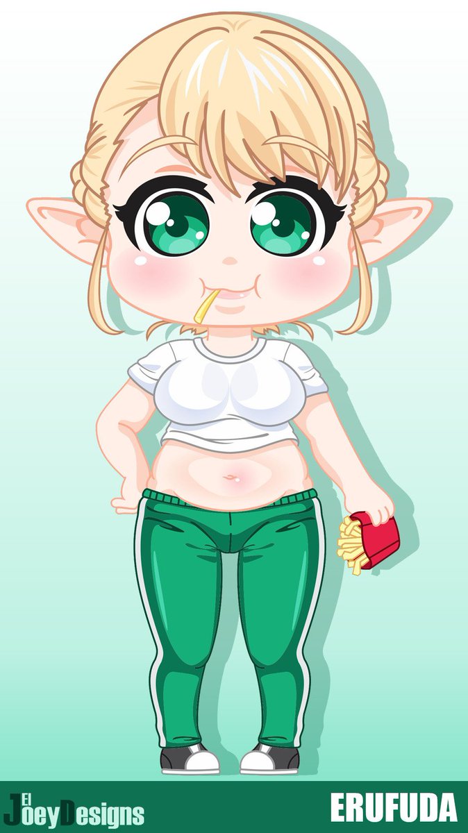 ElJoey_Designs's tweet photo. I made a chibi Erufuda from @synecdoche445  Plus sized elf, hope you like it https://t.co/1SnaU0QyIm