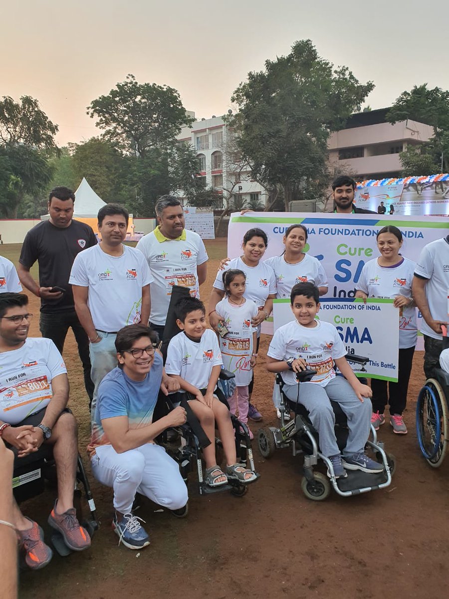 CureSMAIndia Mumbai team participated in #racefor7. Thanks so much @singer_shaan 4 supporting #RareDiseases #icare4rare n our #SMAWarriors. #BattleAgainstSMA #HealthForAll #EveryLifeIsPrecious #SupportCureSMAIndia @MoHFW_INDIA @narendramodi @PMOIndia @drharshvardhan @ORDIndia